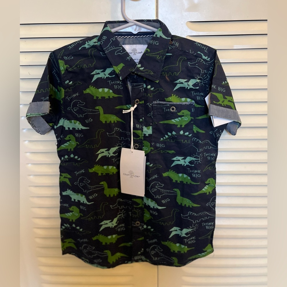 Boys Dinosaur Short-sleeve Shirt